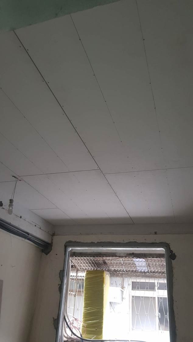 【台北老屋翻新】輕鋼架天花板及隔間